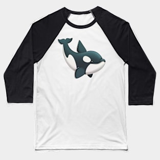 Cute Orca Baseball T-Shirt